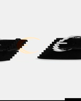 Answear.LAB curea din piele intoarsa culoarea negru