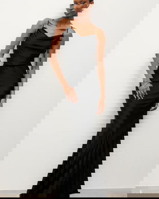 Answear.LAB rochie culoarea negru, maxi, drept