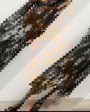 Answear.LAB fusta culoarea verde, maxi, evazati