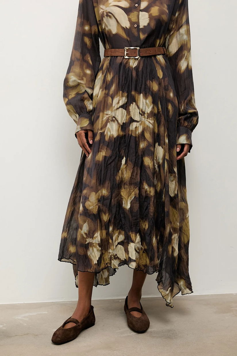 Answear.LAB fusta culoarea verde, maxi, evazati
