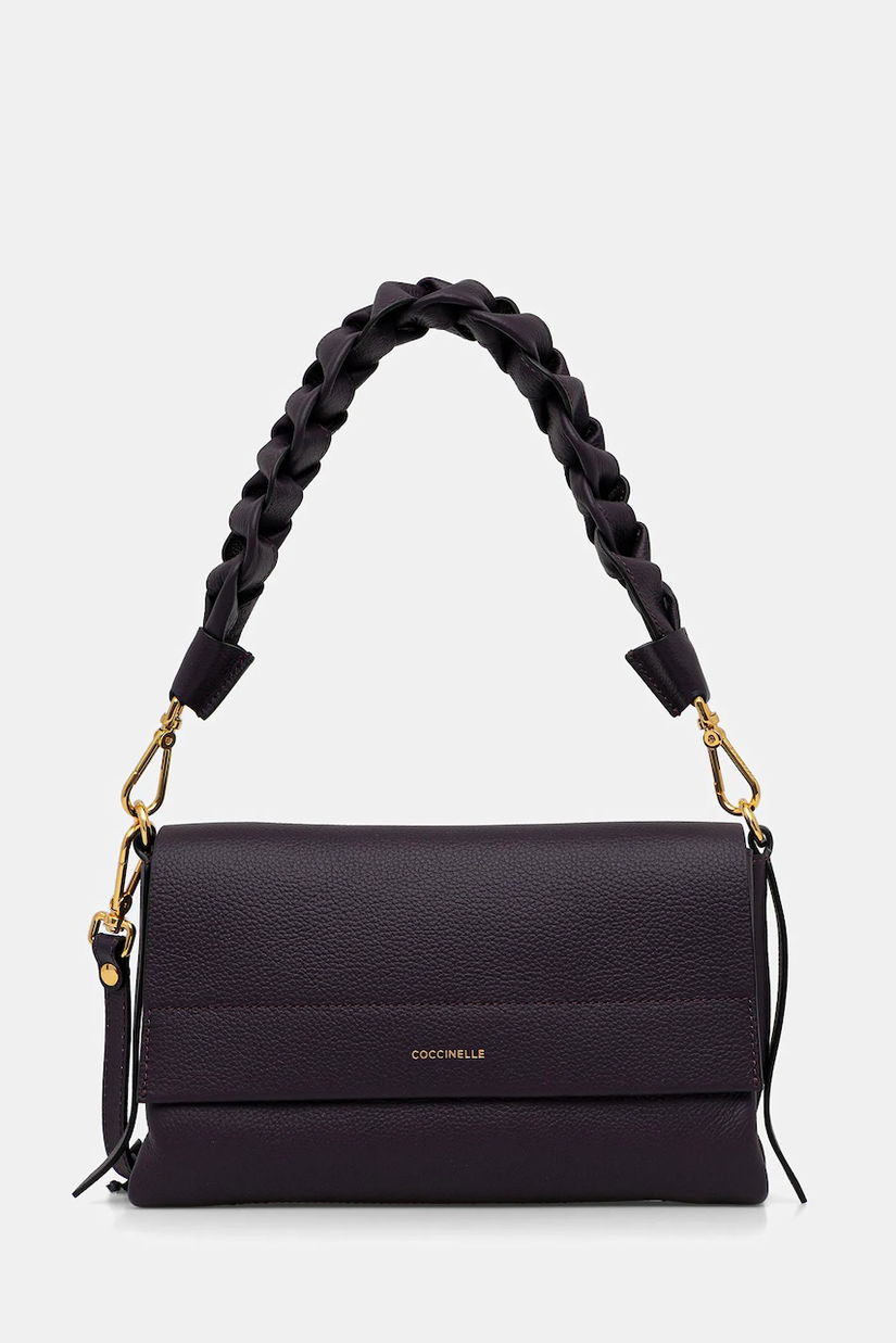 Coccinelle poșetă de piele BOHEME GRANA DOUBLE