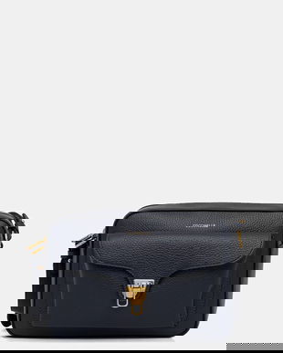 Coccinelle poșetă de piele COCCINELLE BEAT SOFT culoarea negru, E1.MF6.15.06.01