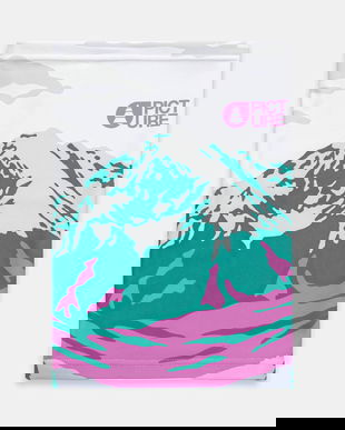 Picture fular împletit culoarea bej, cu imprimeu, NW205