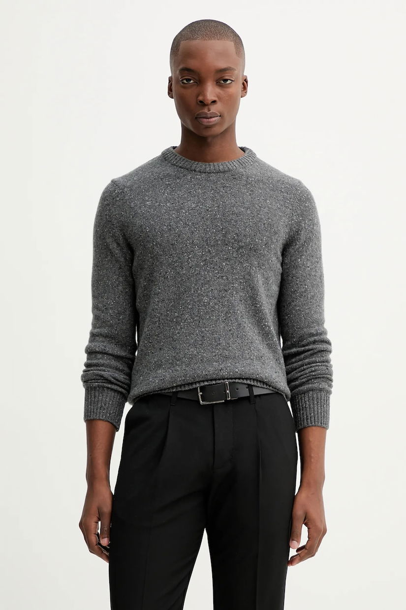 Marc O'Polo pulover din amestec de lână culoarea gri, M30506660174