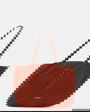 Gianni Chiarini geantă de mână din piele întoarsă EGLE culoarea maro, BS.11485.CM