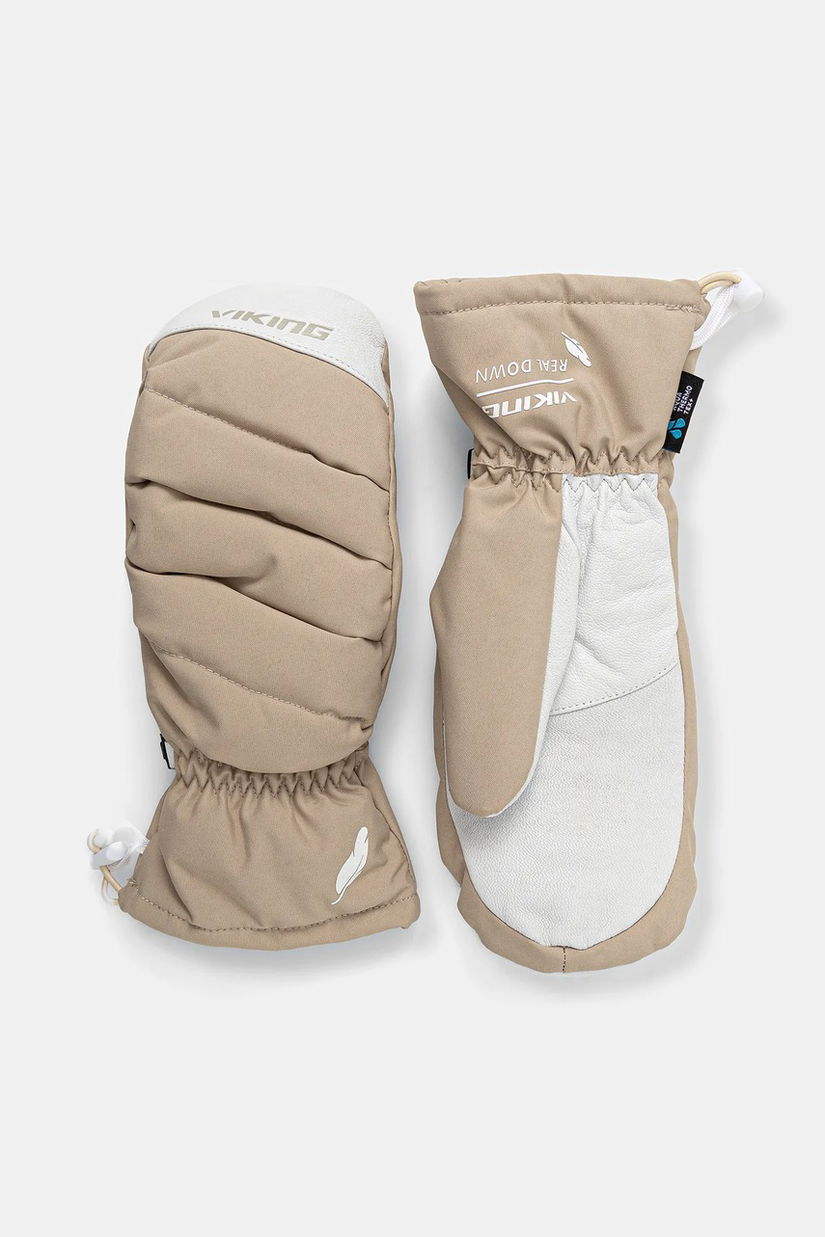 Viking mănuși de schi Ogama Ski culoarea bej, 112/27/0301