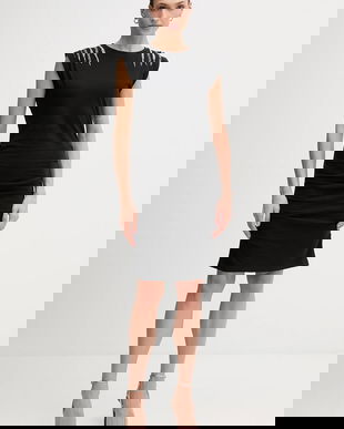 Pepe Jeans rochie din bumbac culoarea negru, mini, mulată, PL9537726