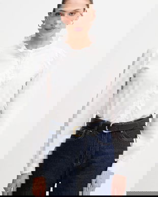 Pepe Jeans cămașă din bumbac culoarea alb, regular, PL3051246