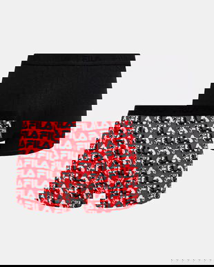 Fila boxeri 2-pack culoarea roșu, FU5345/2