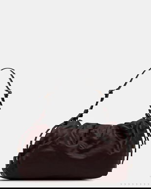 Marella poșetă de piele culoarea bordo, 2523519057200