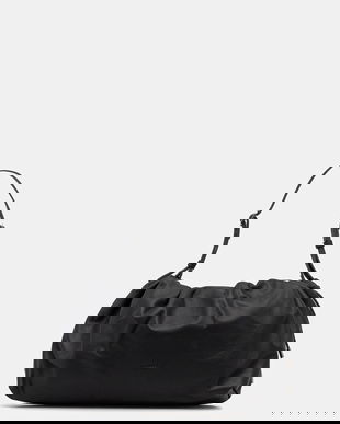 Marella poșetă de piele culoarea gri, 2523519057200