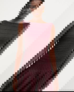 Retrofete rochie Audrina culoarea bordo, mini, evazați, PF24-9478