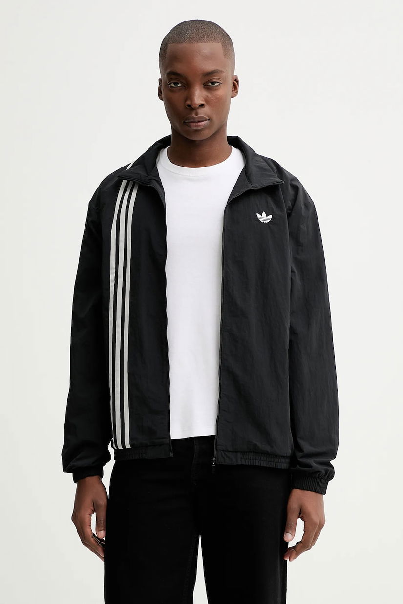 adidas Originals bluză Firebird culoarea negru, cu imprimeu, JV9882