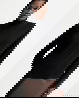 Marc O'Polo bluză culoarea negru, uni, 510214952225