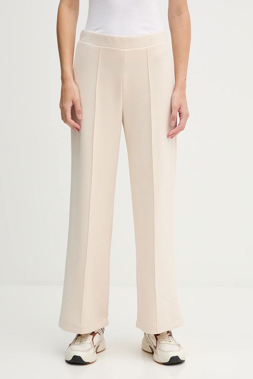 United Colors of Benetton pantaloni de trening culoarea bej, uni, 3Y2F3F04K