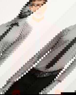 Eton cămașă din bumbac culoarea bej, cu guler italian, slim, 100014608