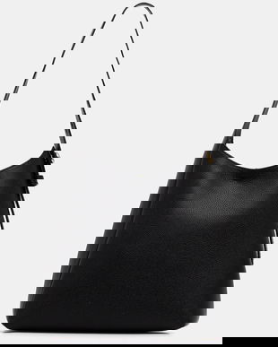 Tory Burch poșetă de piele Romy Small culoarea negru, 175172-001