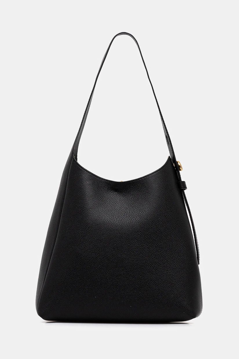 Tory Burch geantă de piele Romy culoarea negru, 175172-001