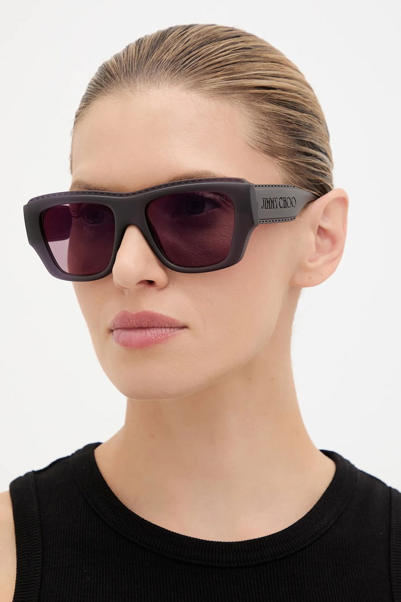 Jimmy Choo ochelari de soare culoarea violet, 0JC6003U