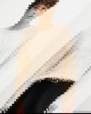 OUI pulover culoarea bej, 86064