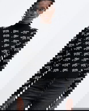 MICHAEL Michael Kors pulover culoarea negru, light, cu turtleneck, MF561COK0M