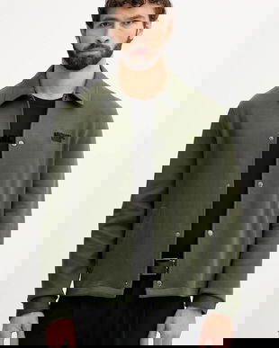 Michael Kors cămașă culoarea verde, cu guler clasic, regular, CF5528A5MF