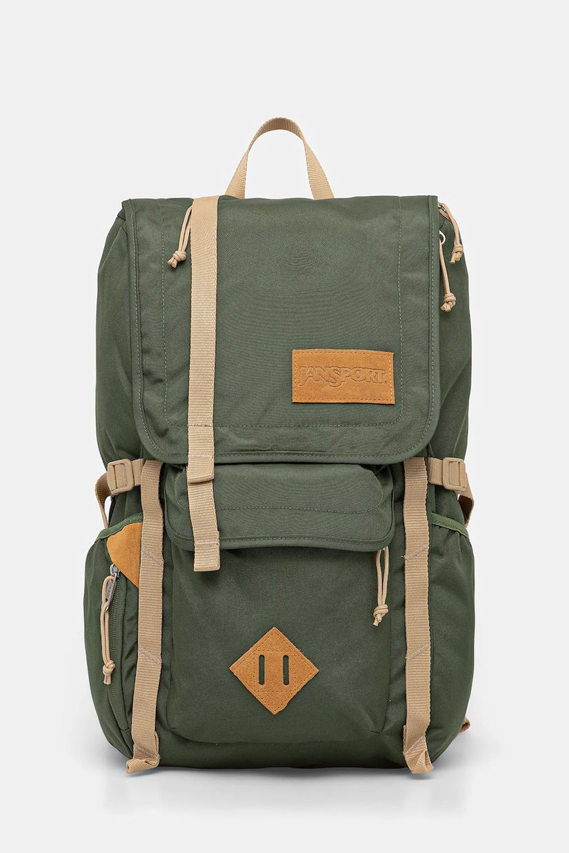 Jansport rucsac culoarea verde, mare, uni, EK0A5BI62T3
