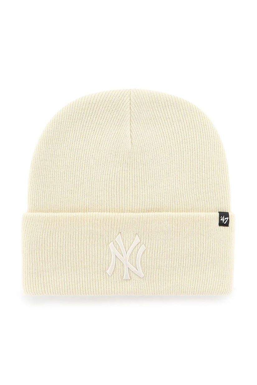 47 brand căciulă MLB New York Yankees culoarea bej, B-HYMKR17ACE-NTO