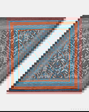 Eton batistă de buzunar de mătase culoarea roșu, A00031567