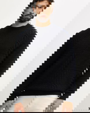 Barbour pulover de lână culoarea bej, MKN1605