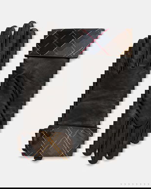 Barbour mănuși culoarea negru, LGL0005
