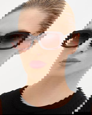 Moschino ochelari de soare culoarea maro, MOS199/S