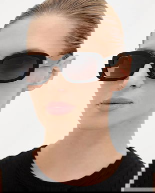 Moschino ochelari de soare culoarea negru, MOS199/S