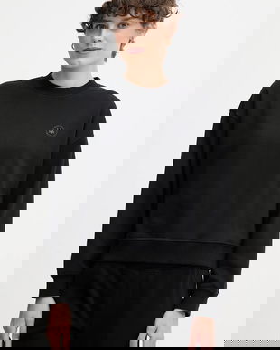 United Colors of Benetton bluză culoarea negru, cu imprimeu, 3WNW3M07T