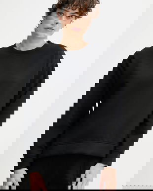 United Colors of Benetton bluză culoarea negru, uni, 3Y2F3M07M