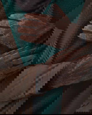 Medicine manusi din piele de caprioara culoarea maro