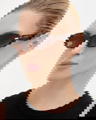 Michael Kors ochelari de soare culoarea maro, 0MK2260D