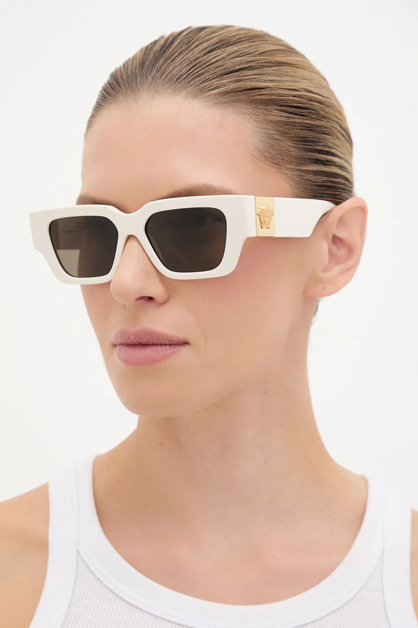 Versace ochelari de soare culoarea alb, 0VE4497U