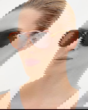 Bottega Veneta ochelari de soare culoarea maro, BV1418S