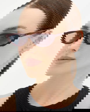 Alexander McQueen ochelari de soare culoarea bordo, AM0535S