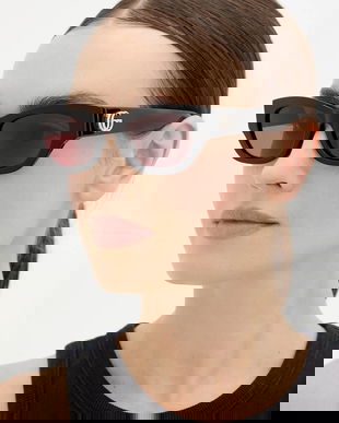 Gucci ochelari de soare culoarea negru, GG1954SA