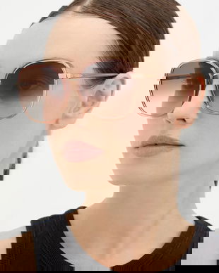 Chloé ochelari de soare culoarea portocaliu, CH0031S