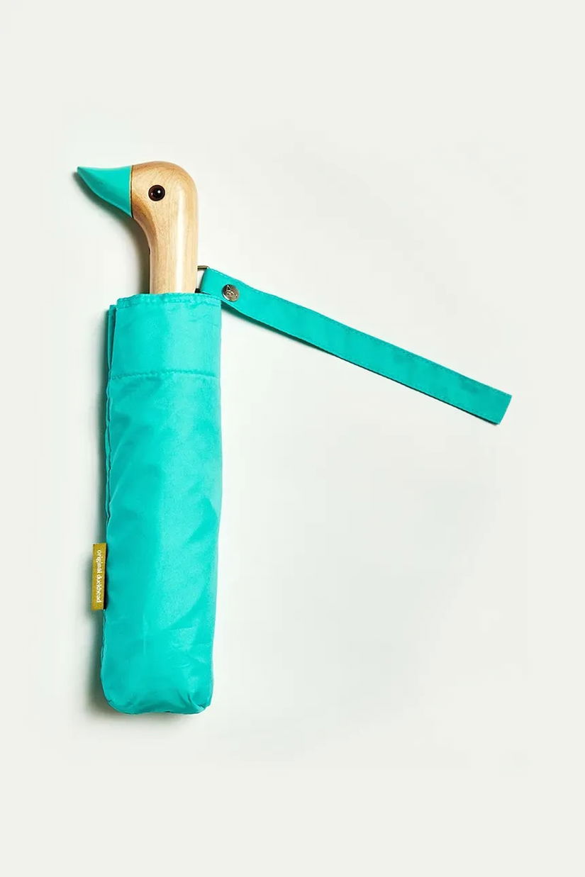 Original Duckhead umbrelă automată 35 cm culoarea turcoaz