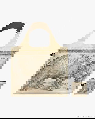 LOQI bagaj de mână Rhinocerus by Albrecht Duerer