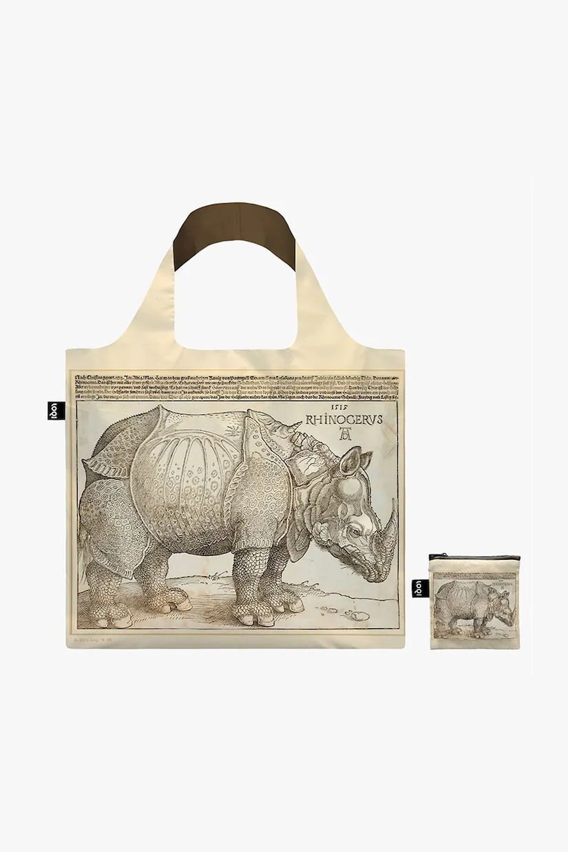 LOQI bagaj de mână Rhinocerus by Albrecht Duerer