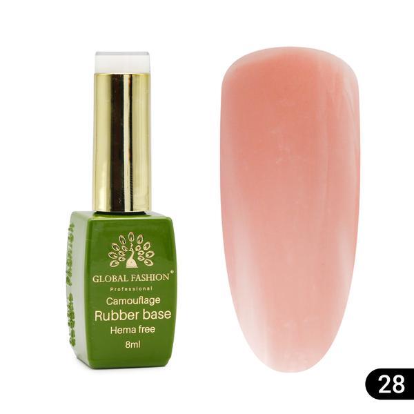 Bază de unghii Camouflage, fără Hema, 8 ml, 28