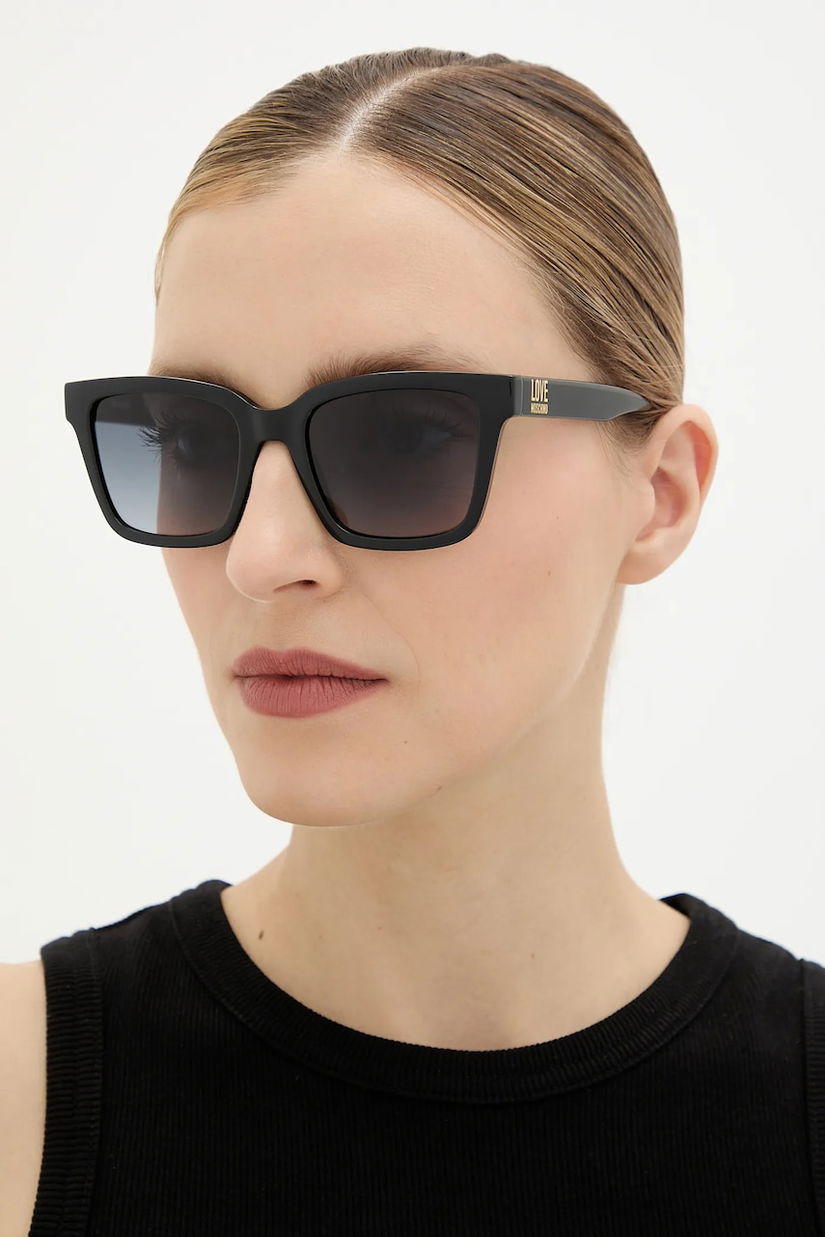 Love Moschino ochelari de soare culoarea negru, MOL091/S