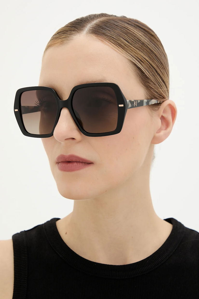 Carolina Herrera ochelari de soare culoarea negru, HER 0332/G/S