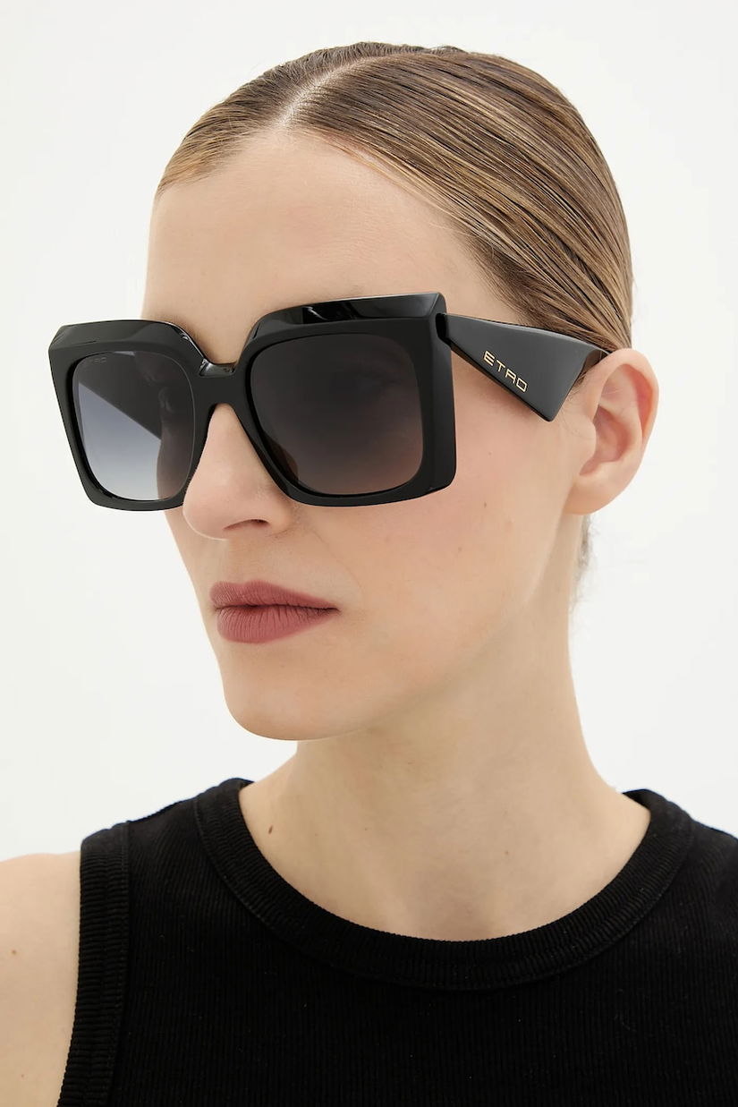 Etro ochelari de soare culoarea negru, ETRO 0117/S
