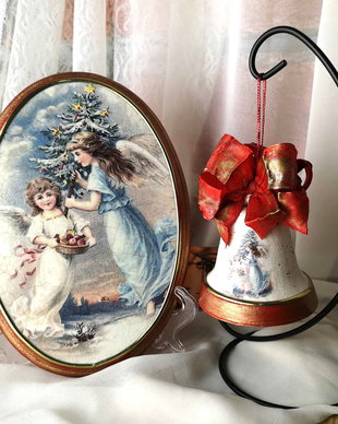 Set cadou decoratiuni pentru Craciun - Adierea ingerilor